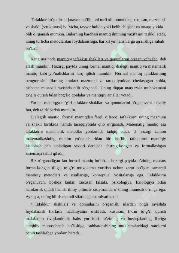 BILIMLAR TARAQQIYOTINING MANTIQIY SHAKLLARI 2