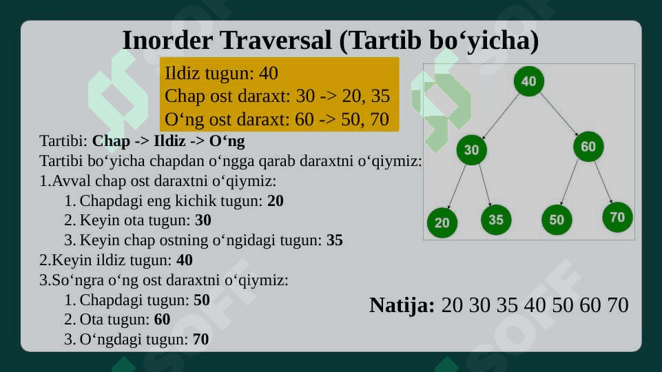Binar daraxtlar ustida amallar. 4