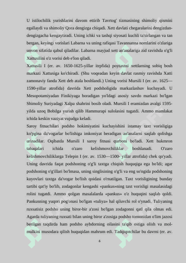 Qadimgi Xett podsholigi 6