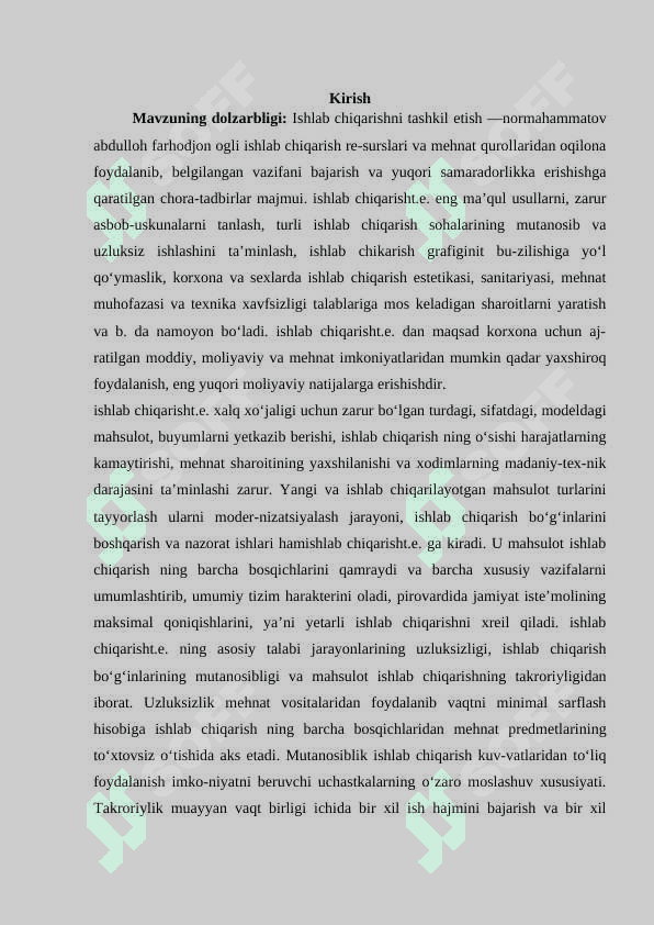KOMPLEKS ISHLAB CHIQARISHDA XARAJATLARNI TAQSIMLASH VA QO'SHIMCHA MAXSULOT ISHLAB CHIQARISH 2