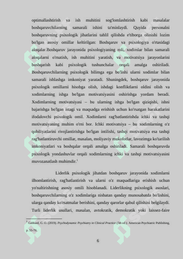 PERSONALNI BOSHQARUVNING PSIXOLOGIK ASOSLARI 6