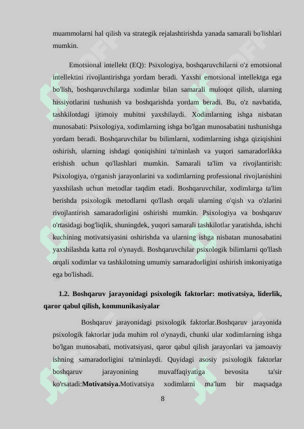 PERSONALNI BOSHQARUVNING PSIXOLOGIK ASOSLARI 8