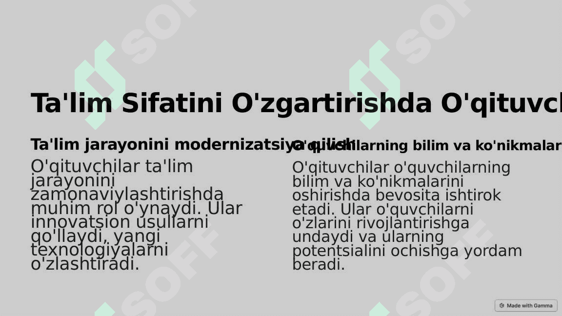 Taʼlim sifatini oʻzgartirishda oʻqtuvchining roli 3