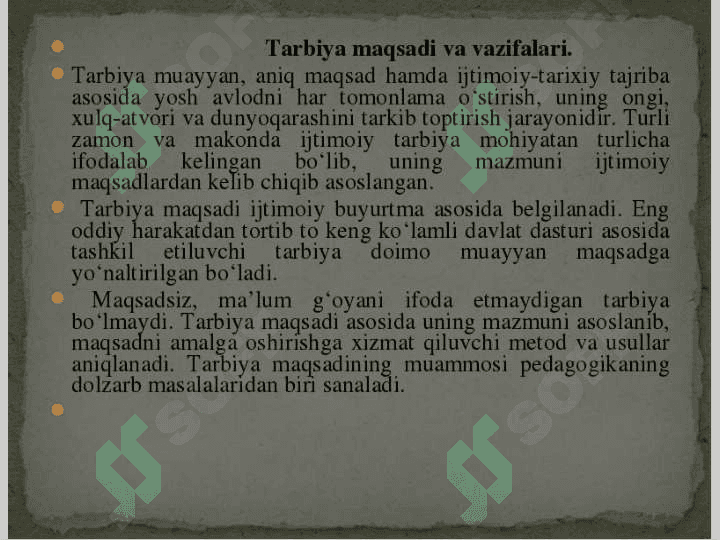 Tarbiya jarayonining mohiyati va mazmuni 3