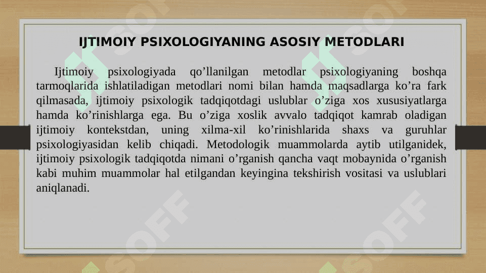 Ijtimoiy psixalogiyada metodlar 2