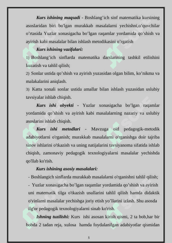 100 ICHIDA QO'SHISH VA AYIRISH MALAKALARINI SHAKLLANTIRISH. 3