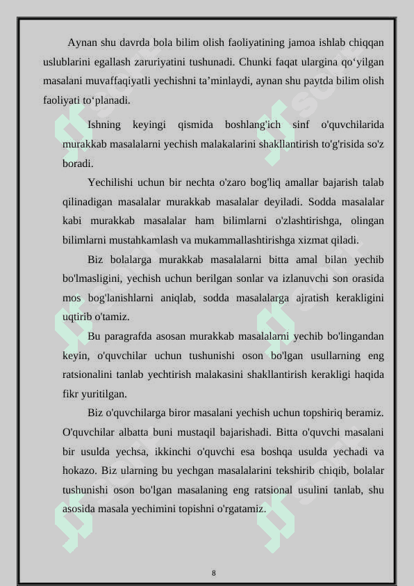 100 ICHIDA QO'SHISH VA AYIRISH MALAKALARINI SHAKLLANTIRISH. 6