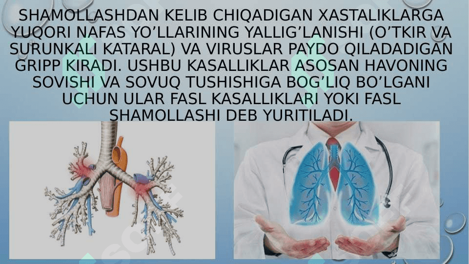 Nafas a’zolari faoliyatiga ta’sir etuvchi vositalar 2