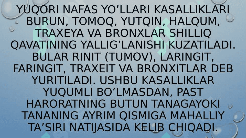 Nafas a’zolari faoliyatiga ta’sir etuvchi vositalar 3