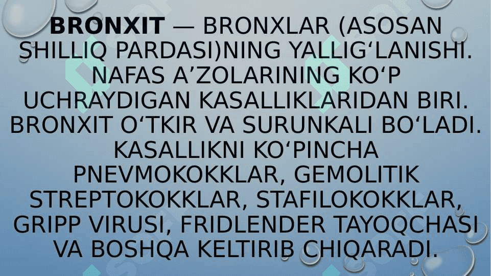 Nafas a’zolari faoliyatiga ta’sir etuvchi vositalar 4