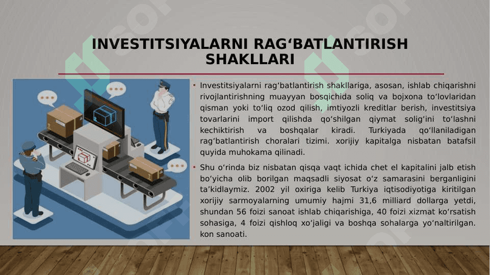 Turkiya va O'zbekiston investitsion siyosati 7