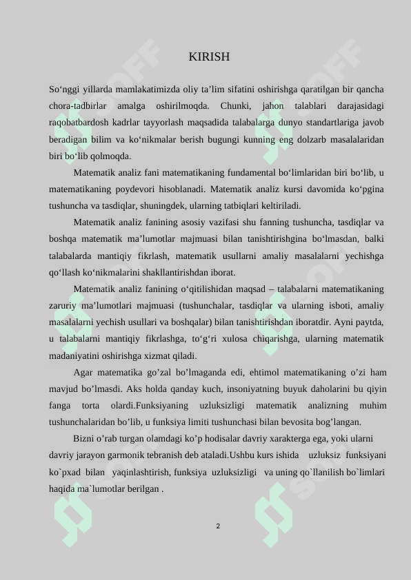 Uzluksiz funksiyani ko`p had bilan yaqinlashtrish.docx 2