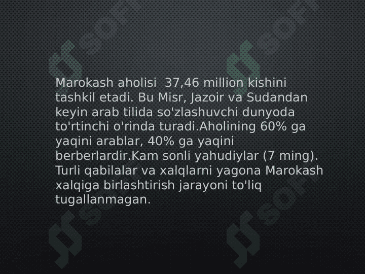 Marokashdagi etnik guruhlar 2