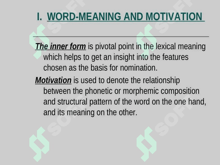 MOTIVATION AND SEMANTIC CHANGE 3