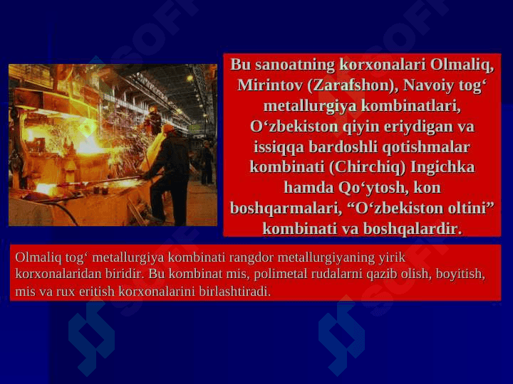 METALLURGIYA VA  MASHINASOZLIK SANOATI 4
