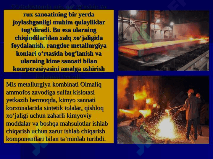 METALLURGIYA VA  MASHINASOZLIK SANOATI 7