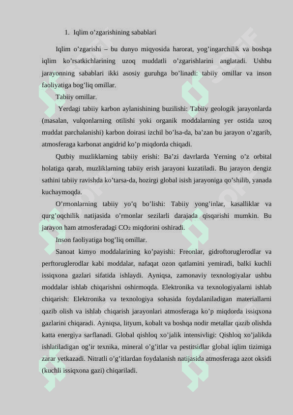 Iqlim o’zgarishi va uning global ta’siri 3