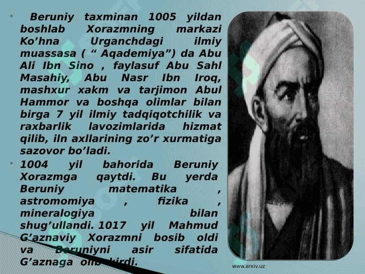 Abu rayhon beruniyning etnologiyaga qo'shgan hissasi 4
