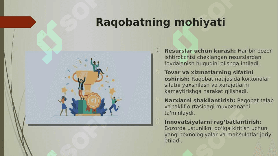 Raqobatning mohiyati,funksiylar 3