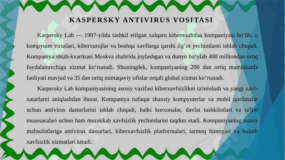 Kaspersky antivirus vositasi va undan foydalanish 3