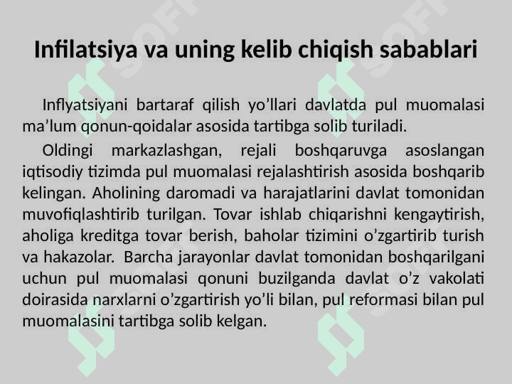 Inflyatsiya jarayonlari tahlili 3