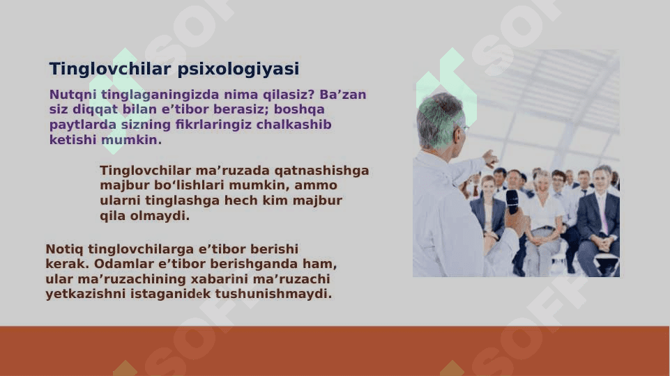 TINGLOVCHILARNI TAHLIL QILISH 8