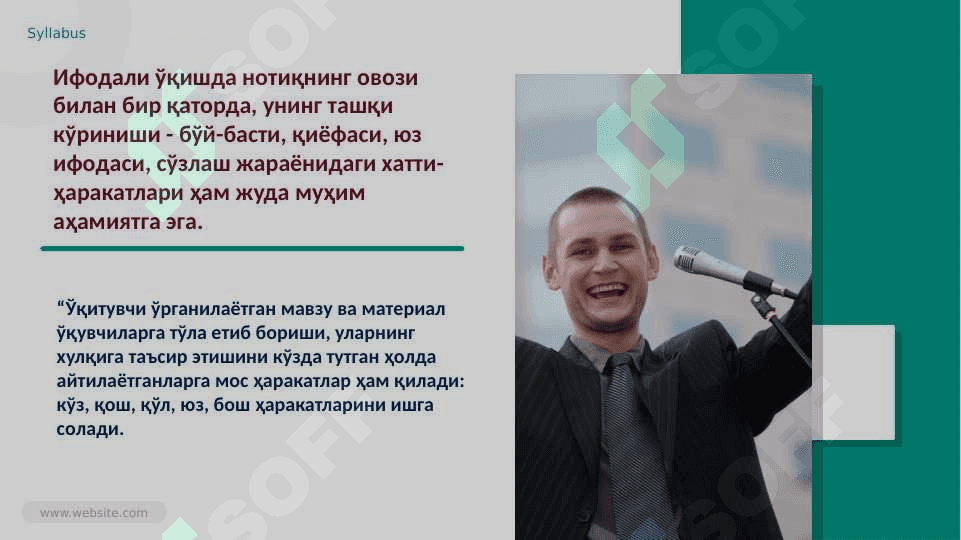 NOTIQLIK SAN’ATIDA YUZ IFODASI VA HARAKAT 4