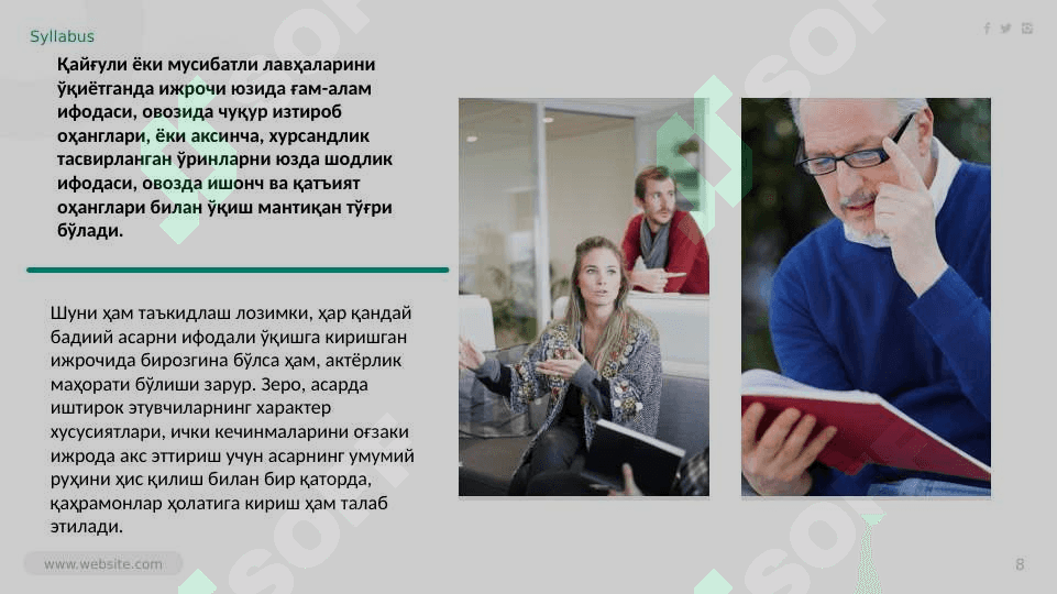 NOTIQLIK SAN’ATIDA YUZ IFODASI VA HARAKAT 8