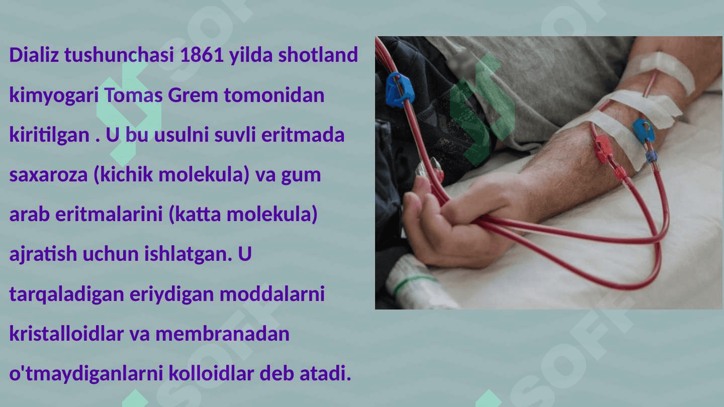 Gemodializni o'tkazishda  kimyoning ahamiyati 6