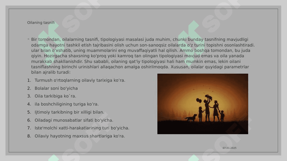 Oila turlari va ijtimoiy maqomi 5