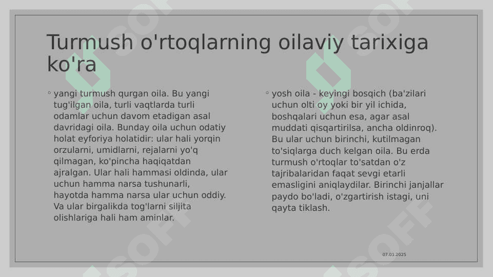 Oila turlari va ijtimoiy maqomi 6