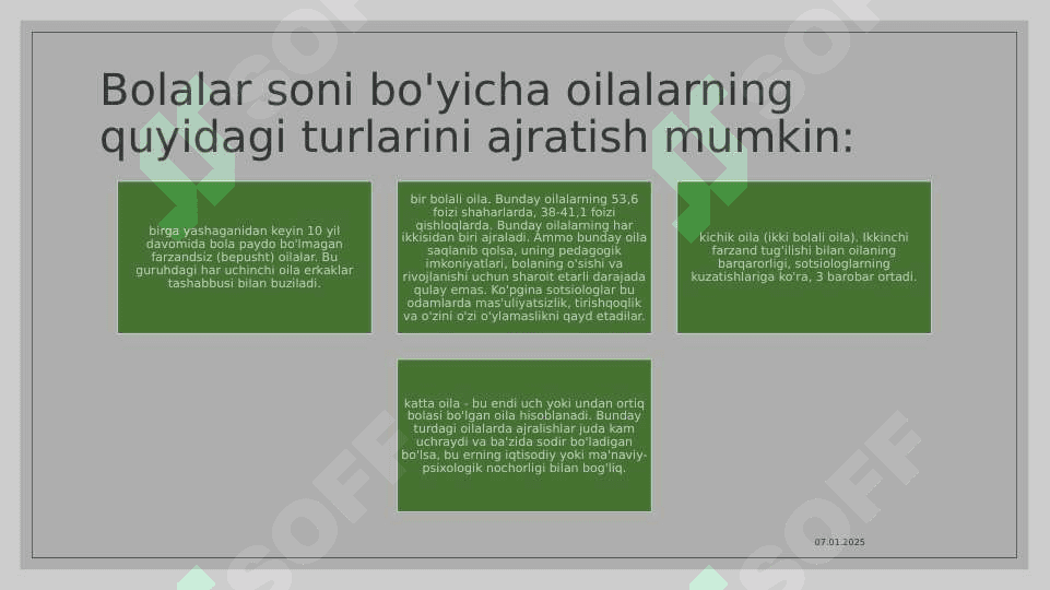 Oila turlari va ijtimoiy maqomi 8