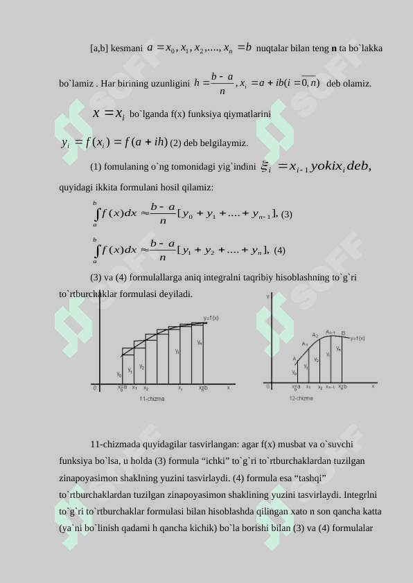 INTEGRALNI TAQRIBIY HISOBLASH 3