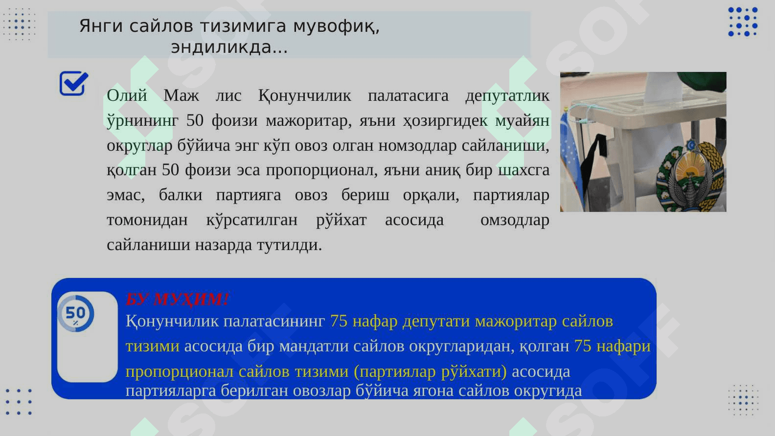 Сайлов – демократия кўзгуси 7