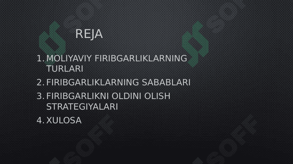 Moliyaviy hisobotdagi firibgarliklar 2