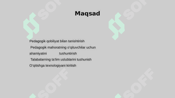 Oʻqituvchi faoliyatida pedagogik qobiliyat 2