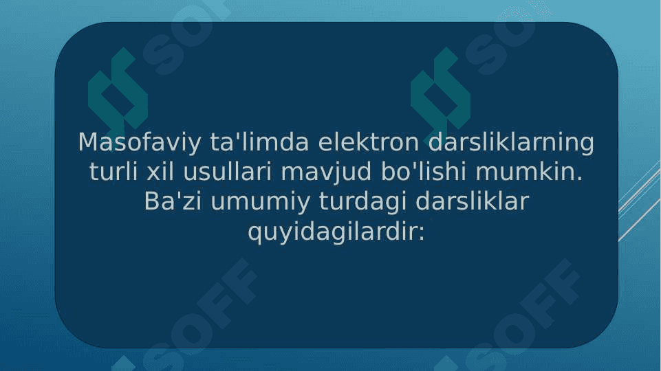 MASOFALI O’QITISHDA O’QITUVCHINING O’RNI VA ROLI 2
