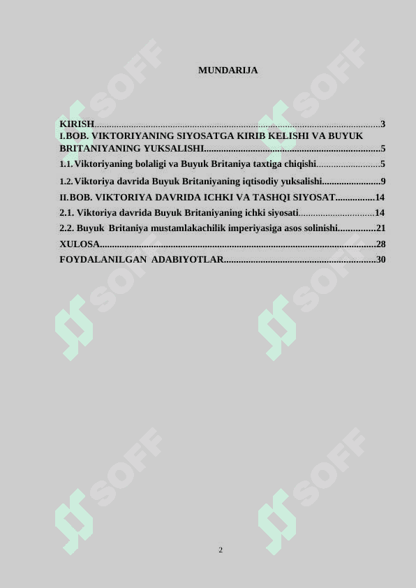Buyuk Britaniya qirolicha Viktoriya davrida 2