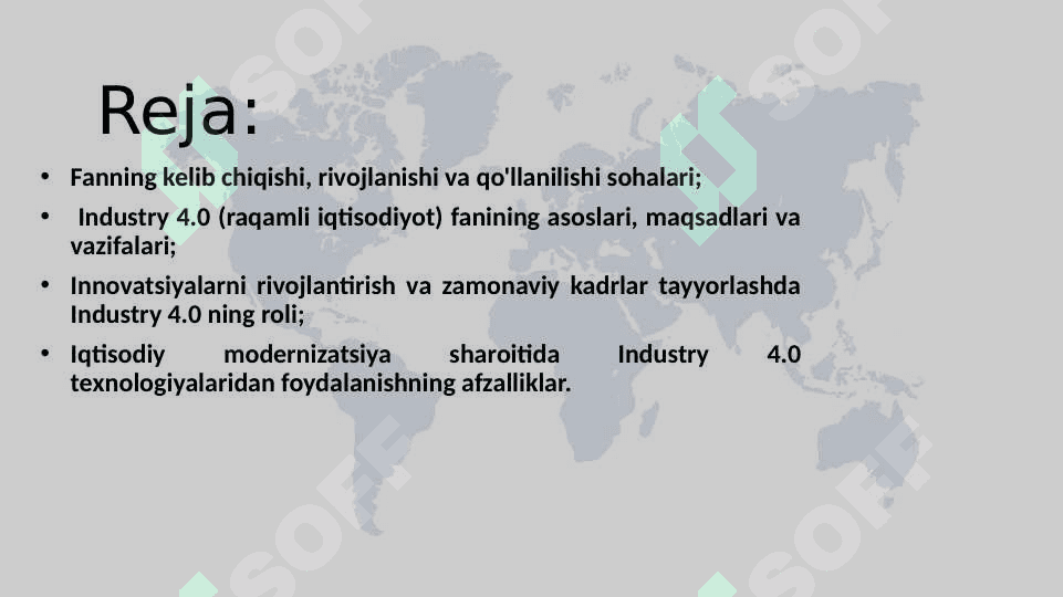 Industry 4.0 (raqamli iqtisodiyot) fanining asoslari 2
