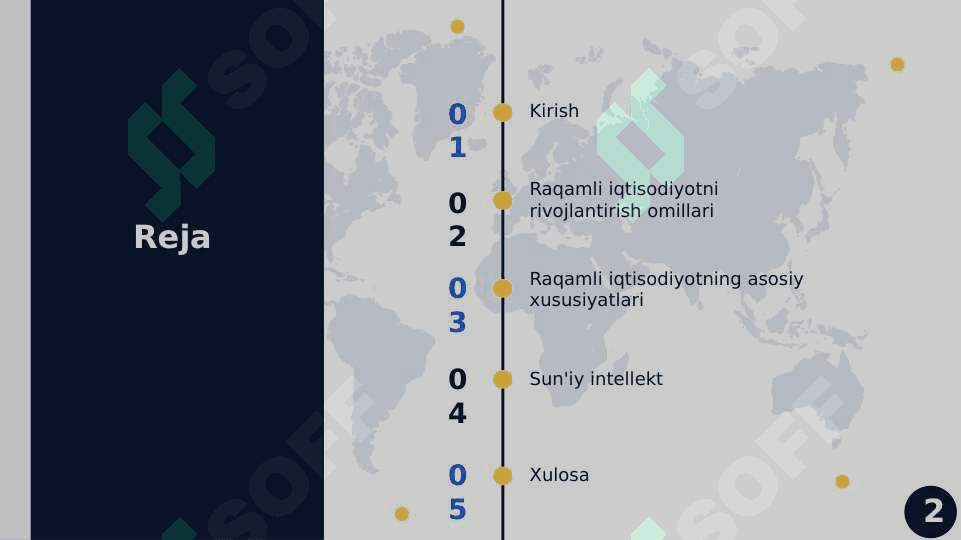 Raqamli iqtisodiyotning shakllanishi va rivojlanishi 2