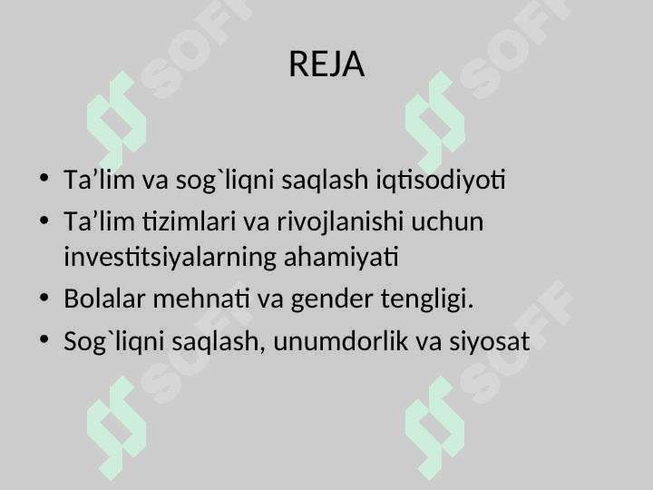 Inson kapitali  ta’lim va sog‘liqni saqlash 2