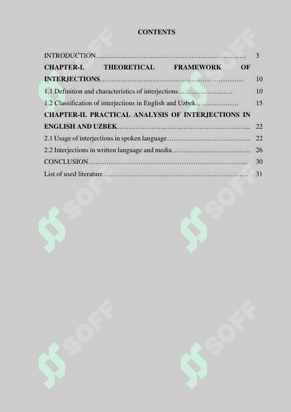 Comparative analysis of interjections in English and Uzbek 2