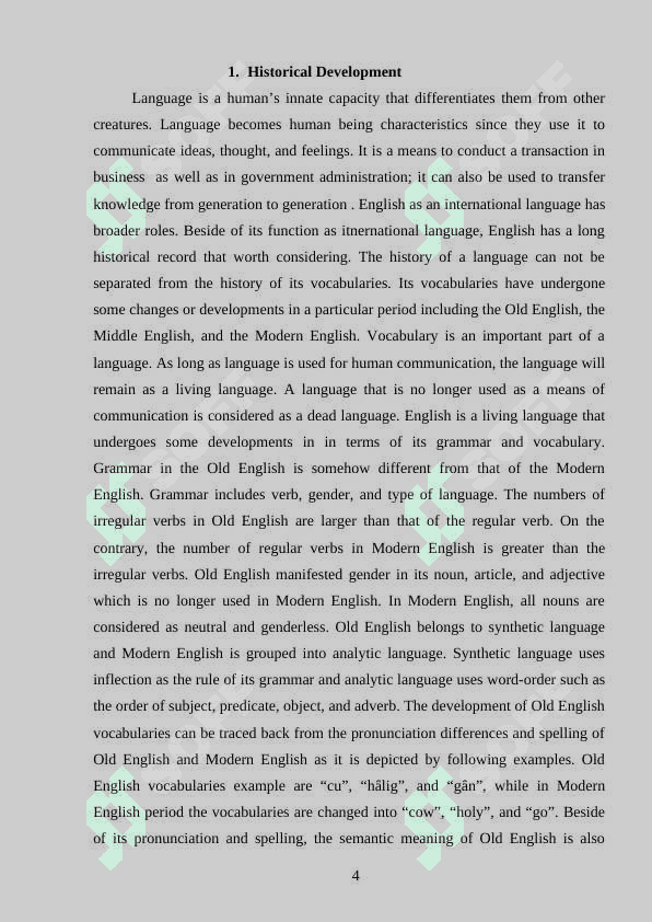Professional Vocabulary in modern english language 4