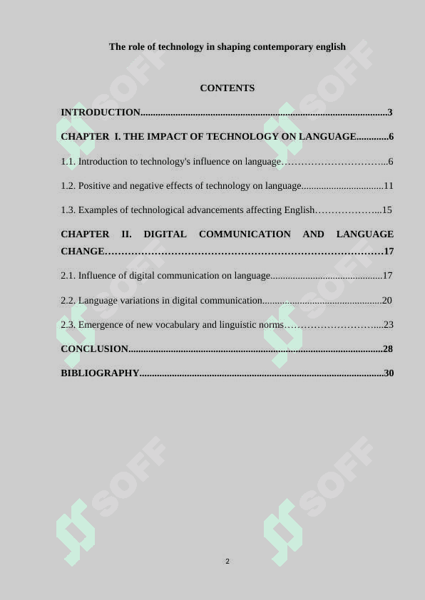 The role of technology in shaping contemporary english 2