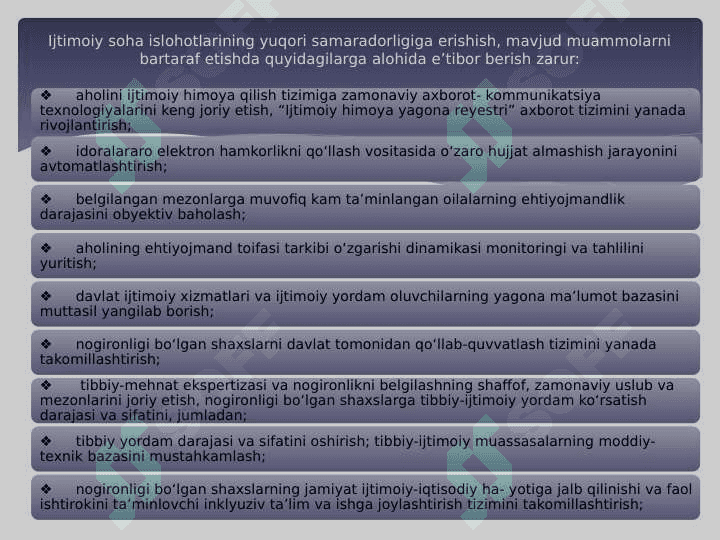 Adolatli ijtimoiy siyosat. Ma`naviy taraqqiyot 3