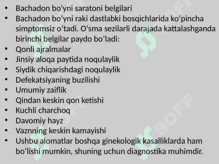 Bachadon bo'yni raki kasalligi 7