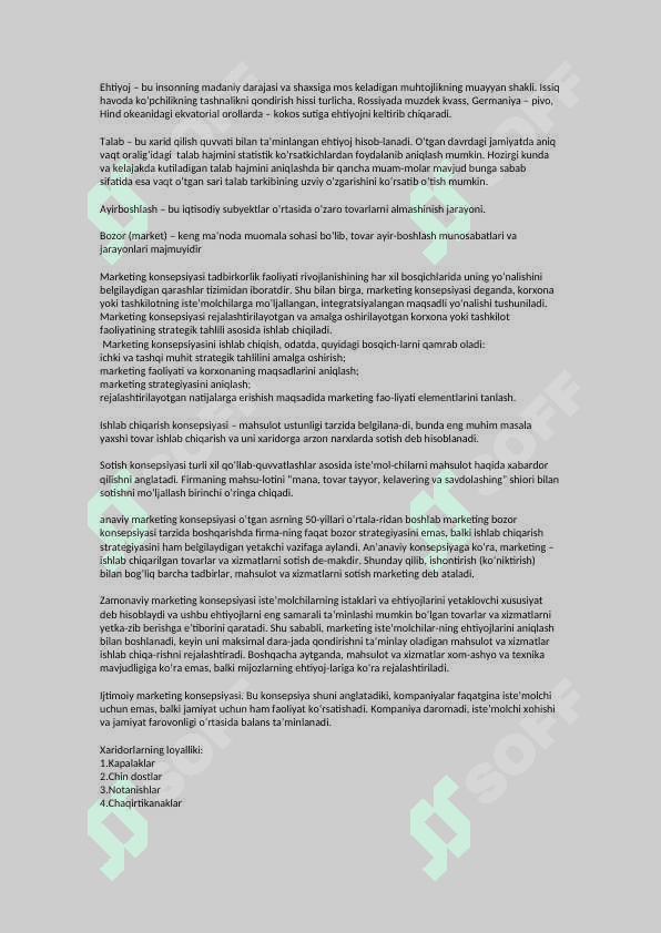 Marketing qisqacha 3