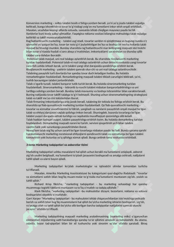 Marketing qisqacha 6
