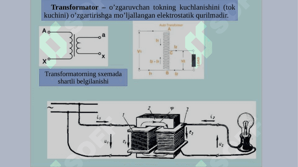 Bir fazali va uch fazali transformatorlar 3