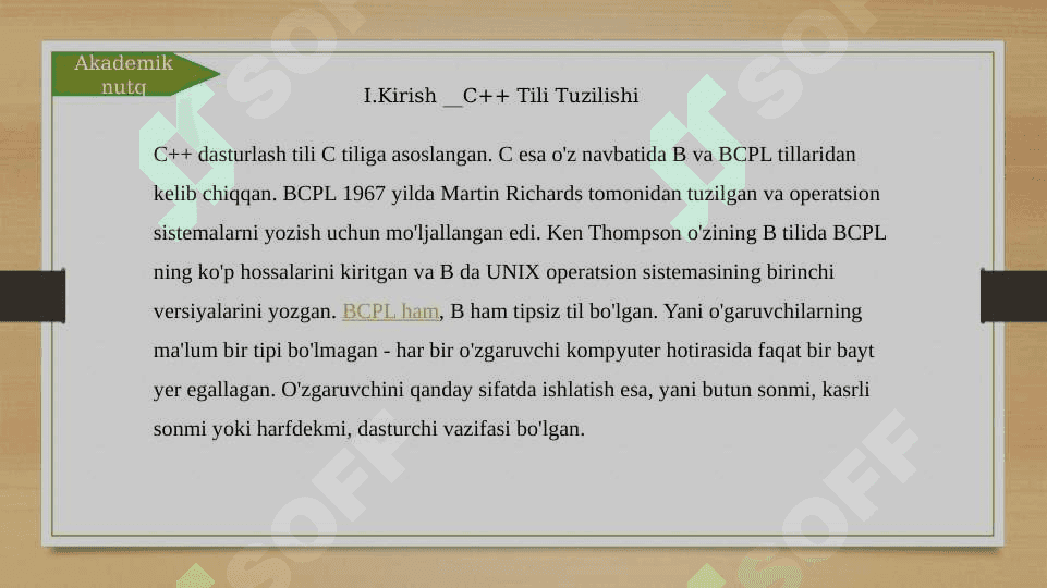 C++ dasturlash tili 2